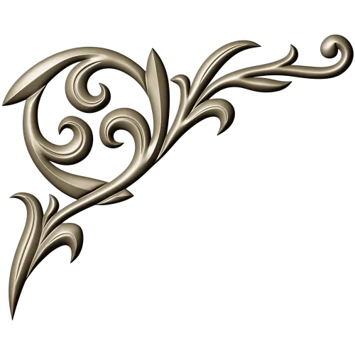 Baroque Acanthus Corner STL for CNC carving