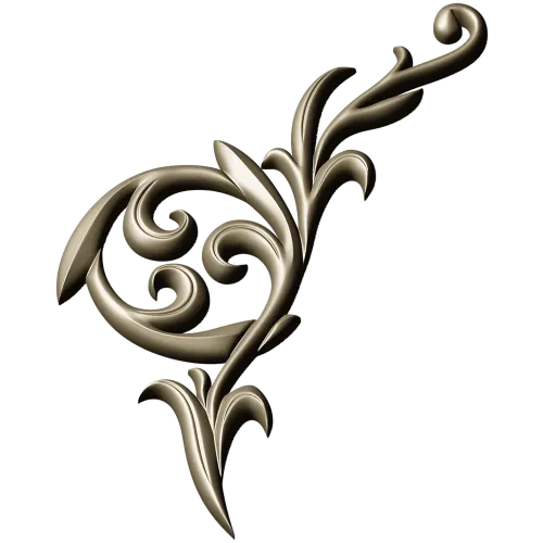 Baroque Acanthus Corner STL for CNC carving