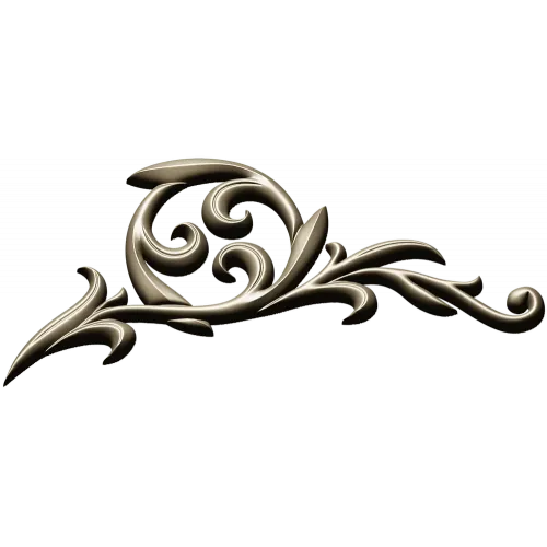 Baroque Acanthus Corner STL for CNC carving