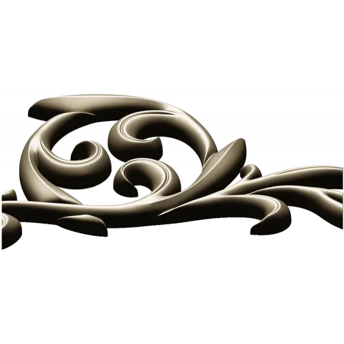 Baroque Acanthus Corner STL for CNC carving