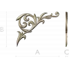 Baroque Acanthus Corner STL for CNC carving
