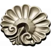 Rococo Shell Rosette - STL 3D model for CNC carving