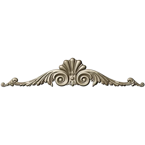 Baroque Shell & Scroll Cartouche STL for CNC