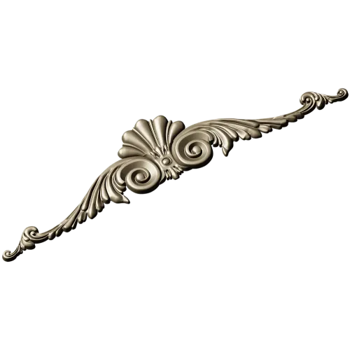 Baroque Shell & Scroll Cartouche STL for CNC