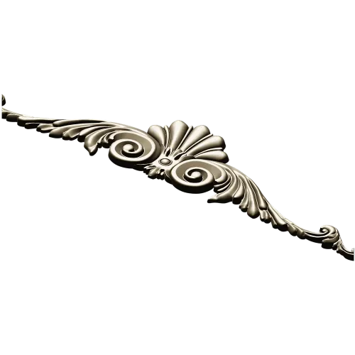 Baroque Shell & Scroll Cartouche STL for CNC