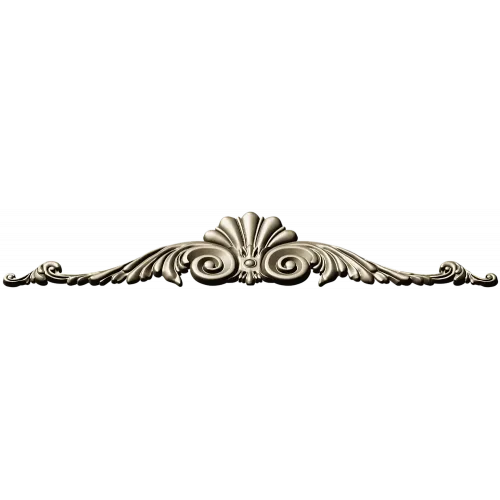 Baroque Shell & Scroll Cartouche STL for CNC