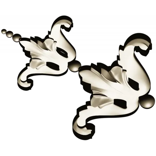 Baroque Acanthus Applique STL for CNC