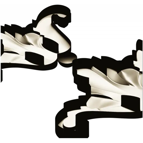 Baroque Acanthus Applique STL for CNC