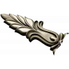 Baroque Acanthus Leaf Applique - STL 3D model for CNC