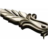 Baroque Acanthus Leaf Applique - STL 3D model for CNC