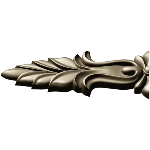Baroque Acanthus Leaf Applique - STL 3D model for CNC