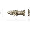 Baroque Acanthus Leaf Applique - STL 3D model for CNC