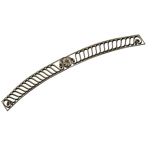 Curved Rosette Openwork Panel STL for CNC