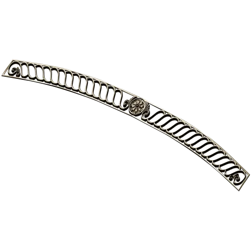 Curved Rosette Openwork Panel STL for CNC