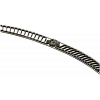 Curved Rosette Openwork Panel STL for CNC