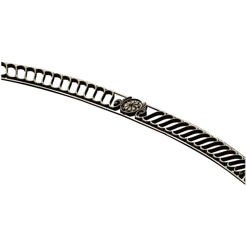 Curved Rosette Openwork Panel STL for CNC