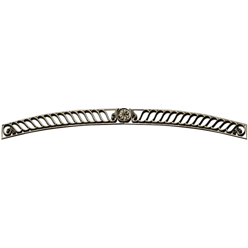 Curved Rosette Openwork Panel STL for CNC