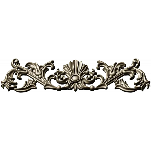 Baroque Seashell Crest - STL 3D Model for CNC