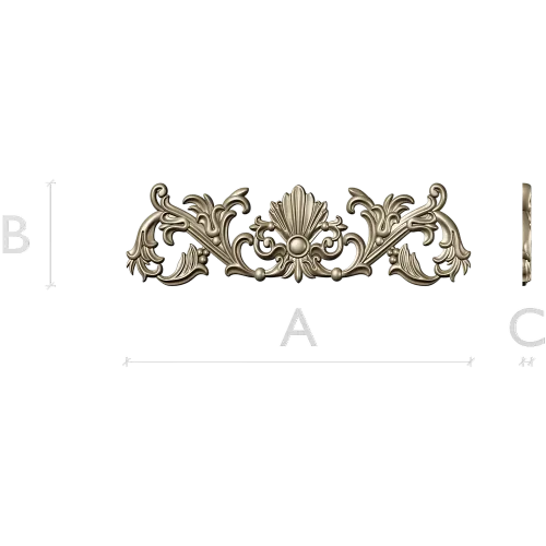 Baroque Seashell Crest - STL 3D Model for CNC