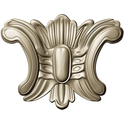Rococo Acanthus Cartouche STL for CNC