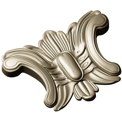 Rococo Acanthus Cartouche STL for CNC