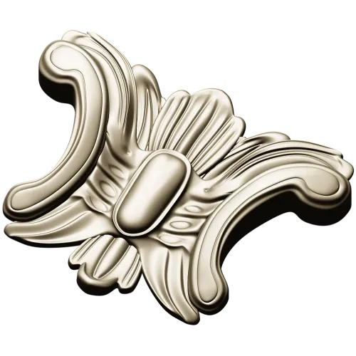 Rococo Acanthus Cartouche STL for CNC