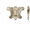 Rococo Acanthus Cartouche STL for CNC