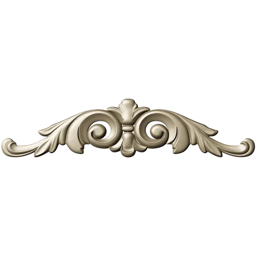 Acanthus scroll STL model for CNC - decorative cartouche 3D model