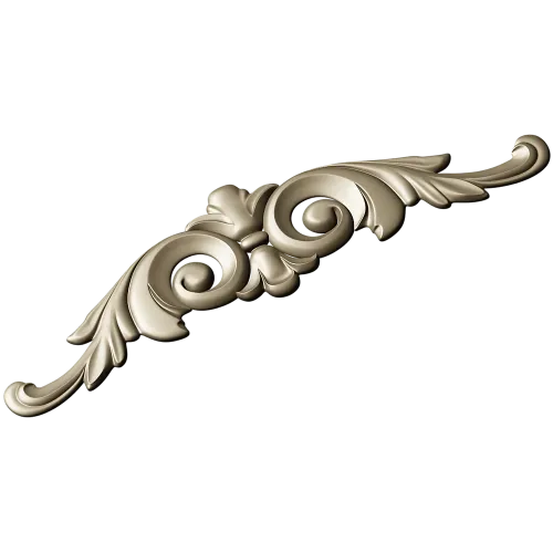 Acanthus scroll STL model for CNC - decorative cartouche 3D model