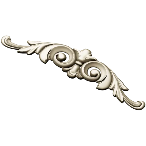Acanthus scroll STL model for CNC - decorative cartouche 3D model