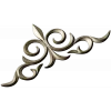 Ornamental Fleur Cartouche STL - 3D model for CNC carving