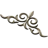 Ornamental Fleur Cartouche STL - 3D model for CNC carving