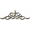 Ornamental Fleur Cartouche STL - 3D model for CNC carving