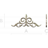Ornamental Fleur Cartouche STL - 3D model for CNC carving