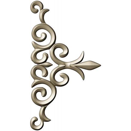 Acanthus Corner Ornament - STL 3D Model for CNC