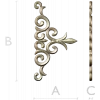 Acanthus Corner Ornament - STL 3D Model for CNC