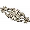 Baroque Floral Applique - detailed STL 3D model for CNC