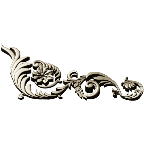 Acanthus Corner Ornament STL