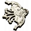 Rococo Floral Corner STL for CNC Milling