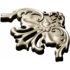 Rococo Floral Corner STL for CNC Milling