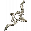 Rocaille Corner Applique STL - ornate corner 3D model for CNC