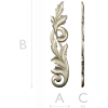 Acanthus Vertical Scroll STL 3D Model for CNC