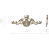Shell Cartouche Applique - high-quality STL 3D model for CNC