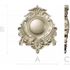 Aureate Rocaille Medallion - STL 3D model for CNC