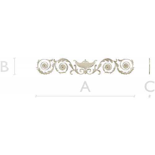 Classical Urn and Acanthus Frieze STL for CNC