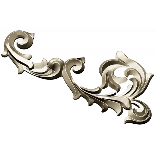 Rococo Acanthus Corner STL 3D Model for CNC