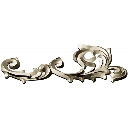 Rococo Acanthus Corner STL 3D Model for CNC