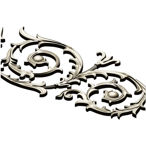 Auric Acanthus Scroll - STL 3D Model for CNC Decorative Panel