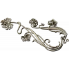 Art Nouveau Chrysanthemum Corner Relief STL