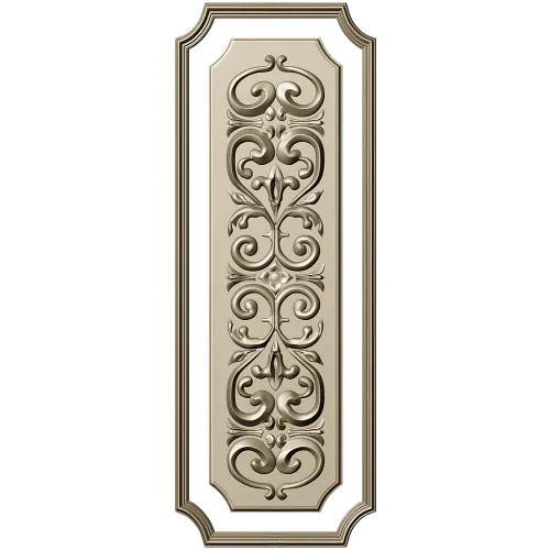 Vertical Acanthus Decorative Panel STL for CNC